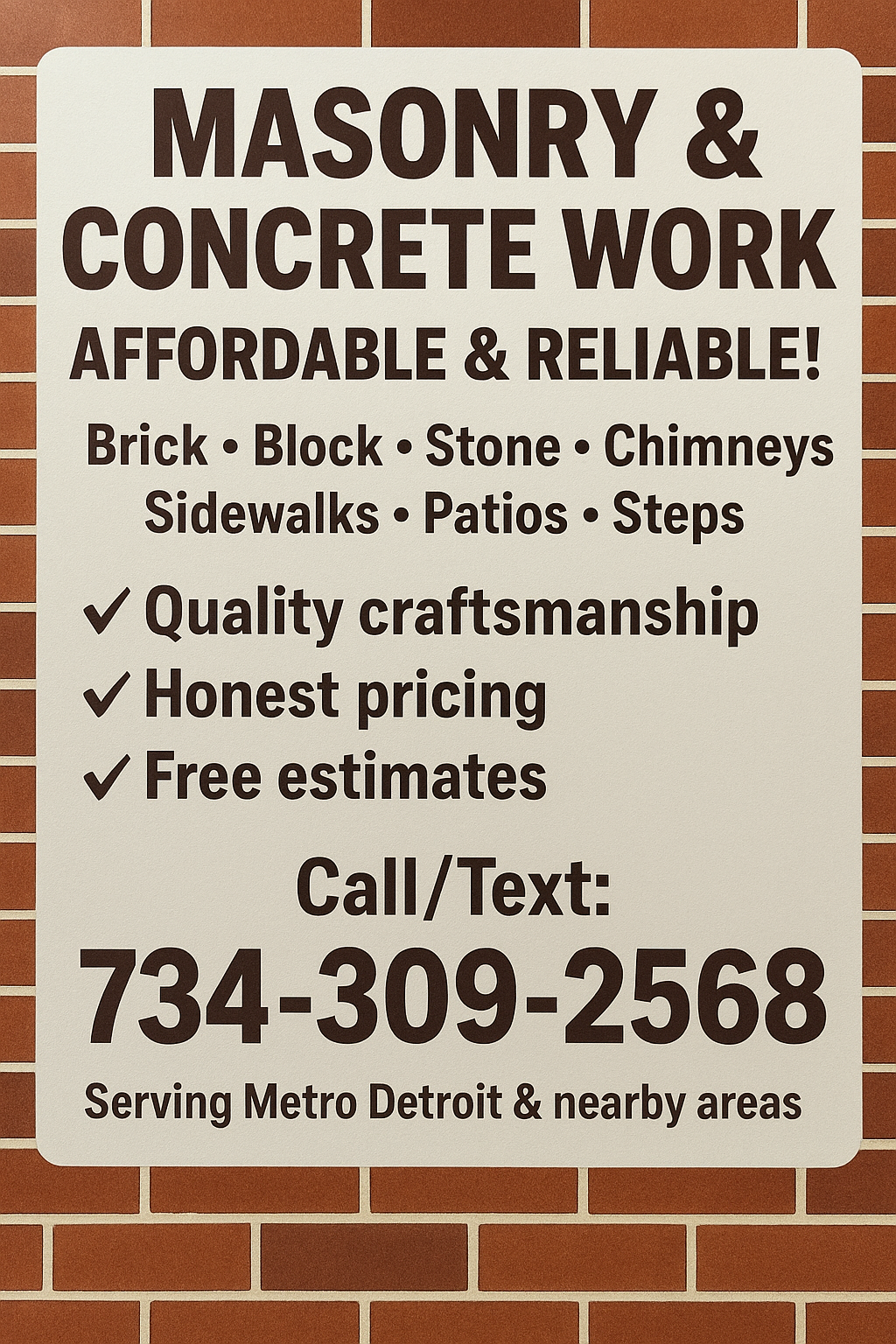 Service flyer